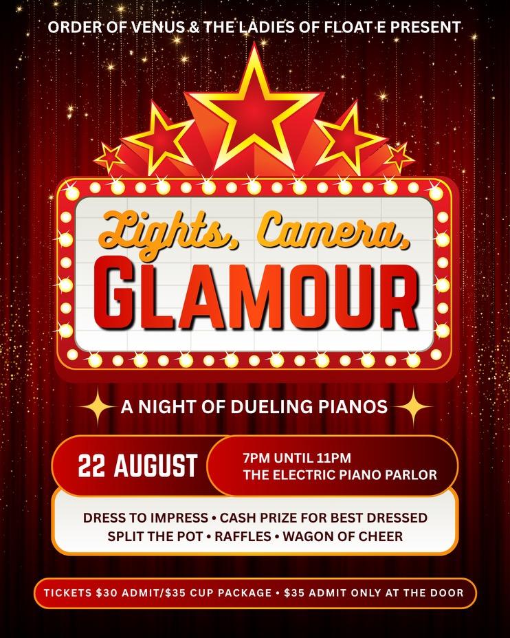 Light, Camera, Glamour: A Night of Dueling Pianos flyer