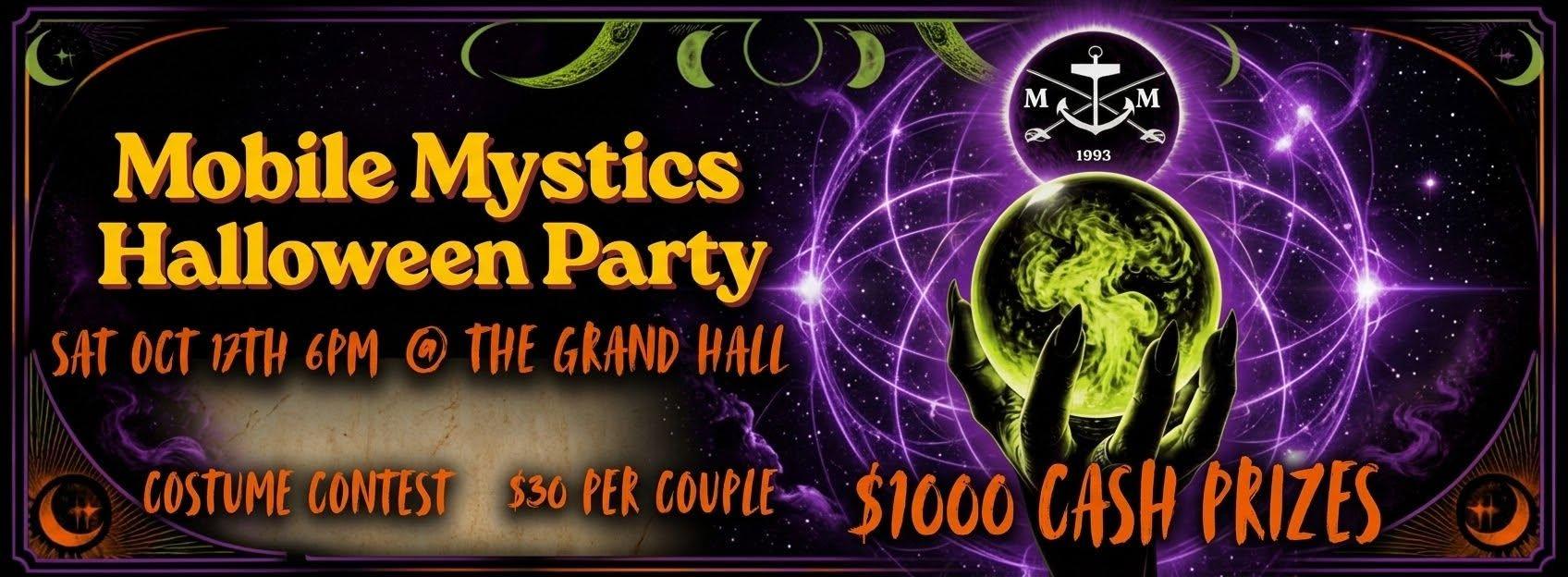Mobile Mystics Halloween Party flyer preview